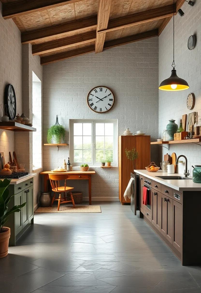 Add a Vintage Style​ Wall Clock for Nostalgic Detail