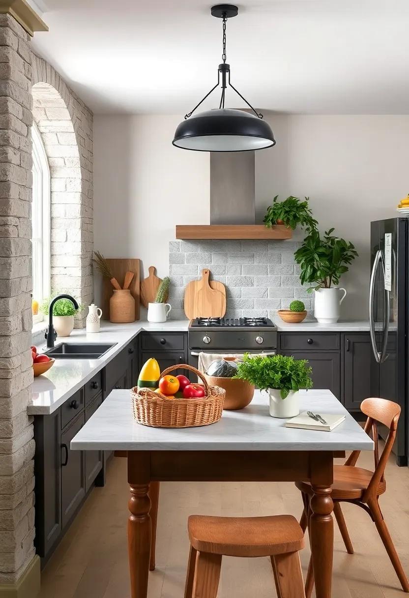 add a⁣ Woven Basket for Storing Fresh‍ Produce