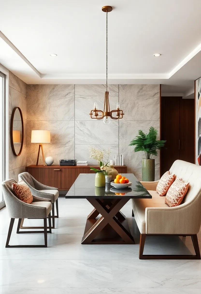 Wallpapered Panels: Patterned layers combining paneling with vibrant designs