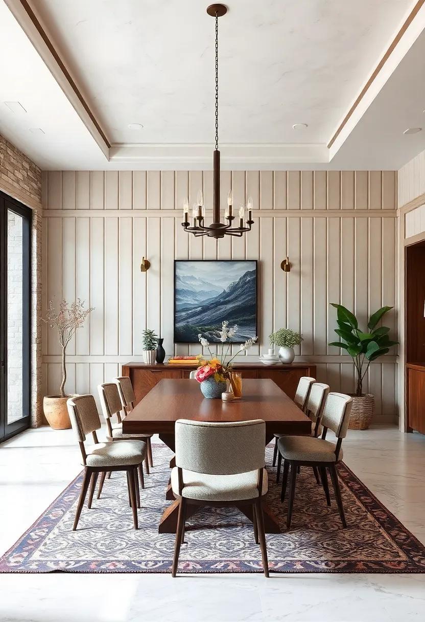 Beadboard Panels: Narrow⁣ vertical planks perfect for a cottage-style dining room