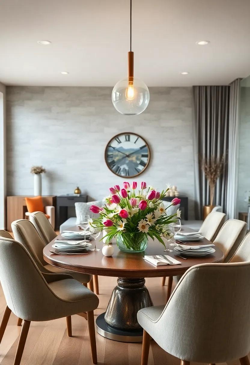 Fresh Spring Floral Centerpiece with Tulips and Daisies