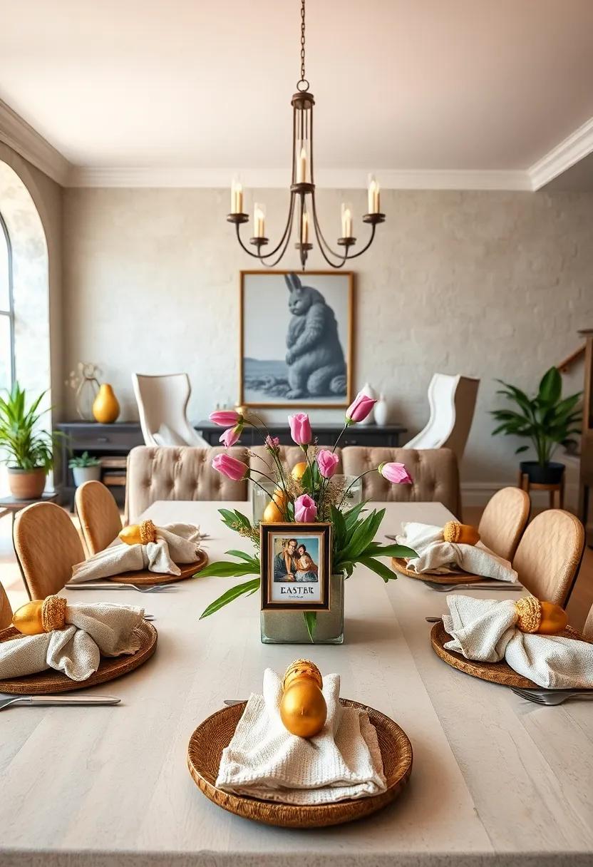 Vintage Easter Postcards Framed as napkin Holders