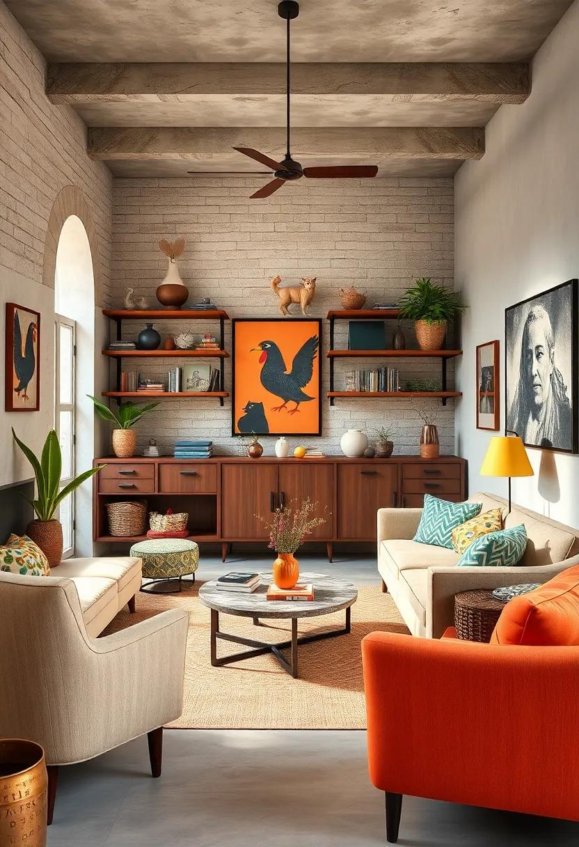 Decorate with colorful lava lamps to instantly capture that groovy 70s ambiance