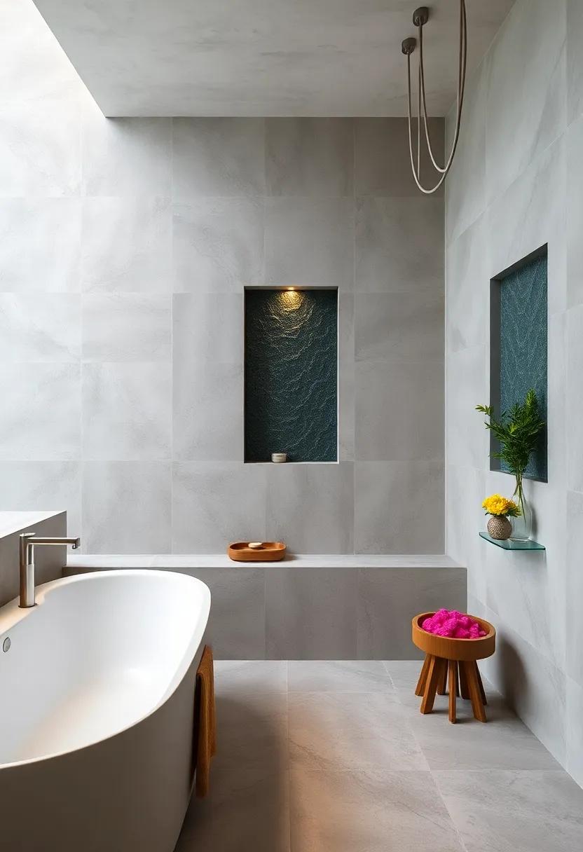 Built-in freshwater wall fountains to introduce calming water sounds