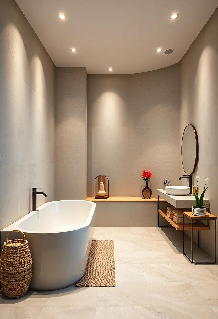 Curved walls and soft-edge counters ‌to evoke a sense of gentle flow and ease