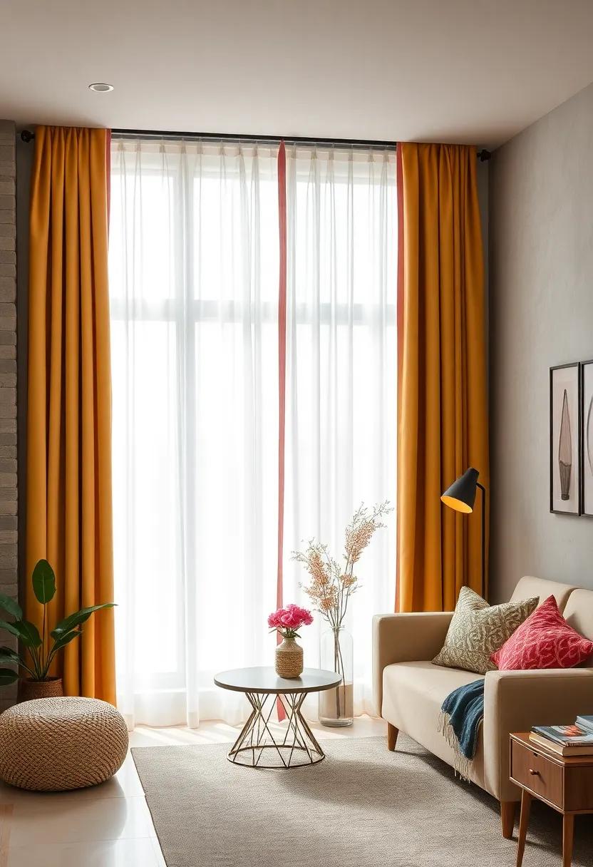 Two-Tone Curtains with ‌Contrast Trim for⁢ Added​ Interest