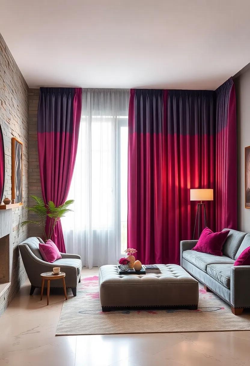 Velvet ‌Curtains in Jewel Tones ⁢for a​ Luxurious Feel