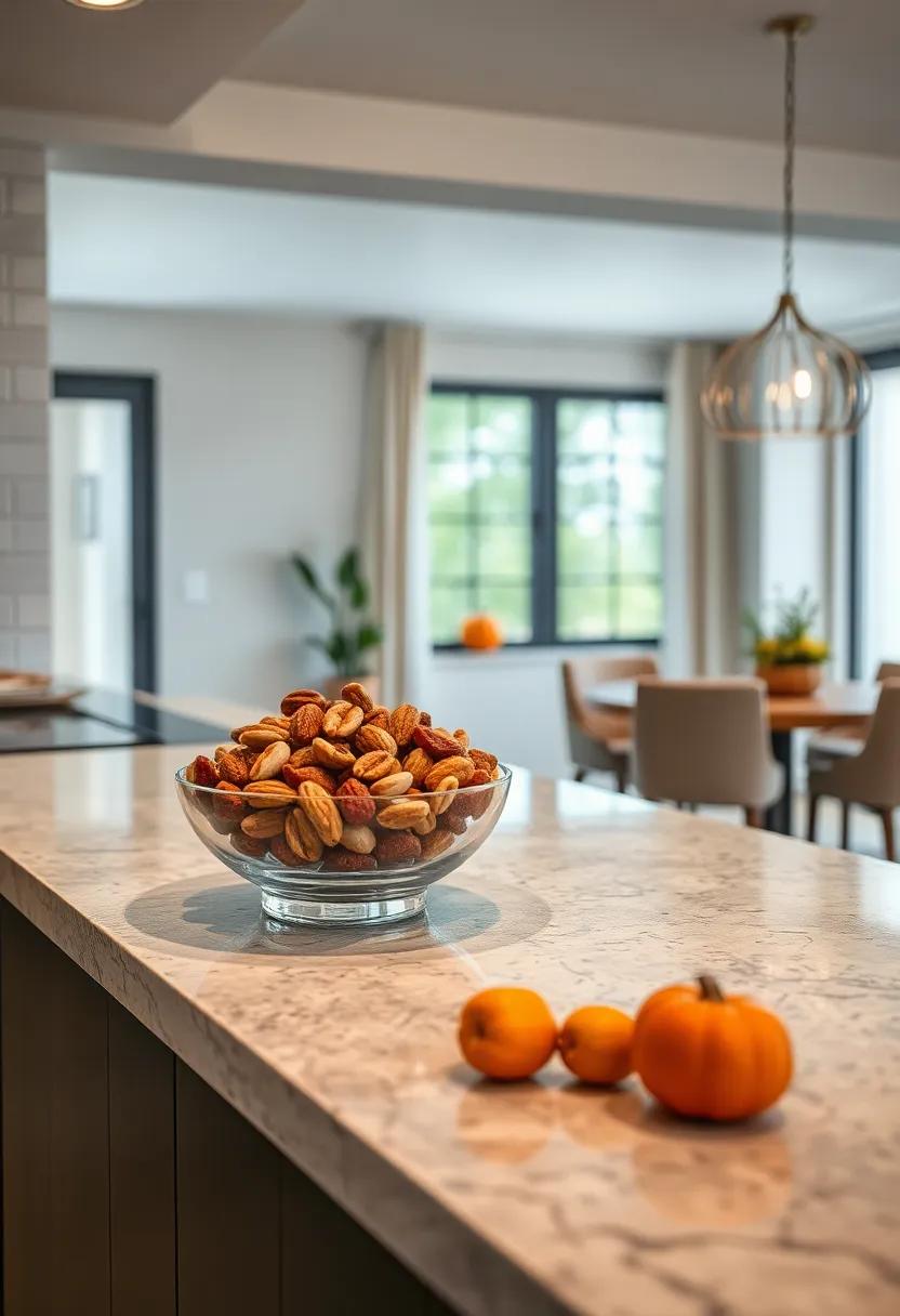 Add a bowl ⁢of mixed nuts or dried fruits as ⁤a snack-ready and visually​ appealing element