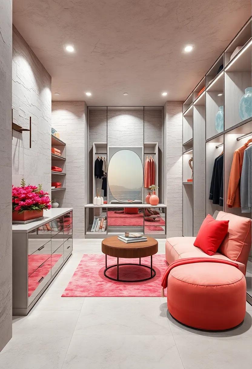 Blazing Coral Pop: A bright, energetic splash of color that injects personality and modern flair