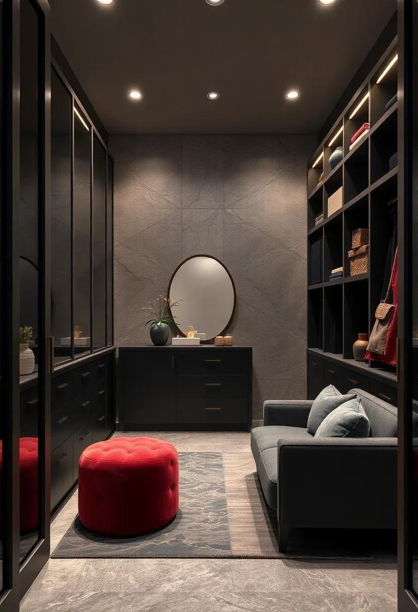 Moody Charcoal Gray: Deep, dramatic hues create a cozy, sophisticated retreat perfect for luxury and mystery