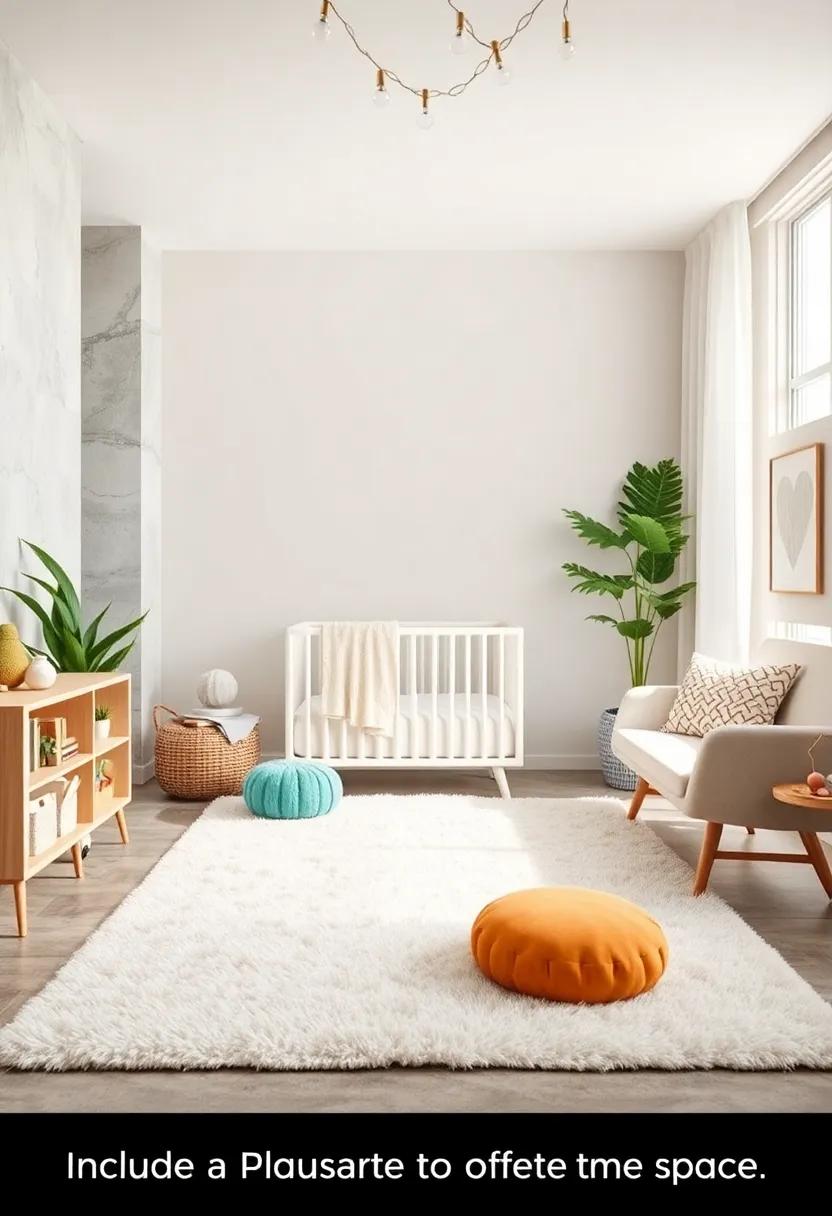 include Plush Rugs to Soften the Space