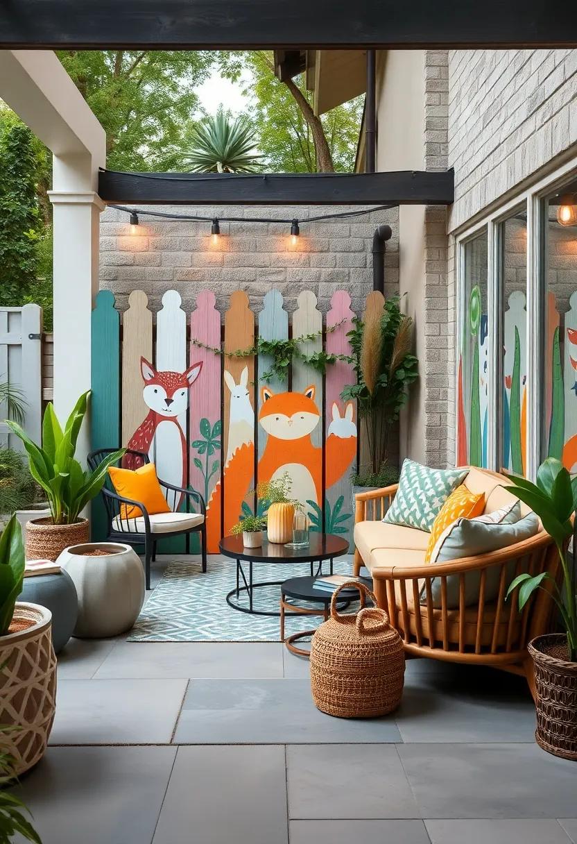 A playful‍ menagerie of woodland creatures painted‍ in soft pastels invites curiosity and delight from children and adults⁢ alike