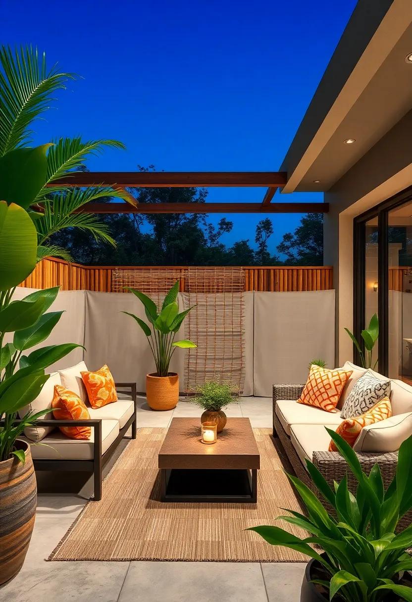 Bamboo Screens: ‍Embrace a tropical ‍vibe with sustainable bamboo panels that provide ⁣natural‌ texture and warmth