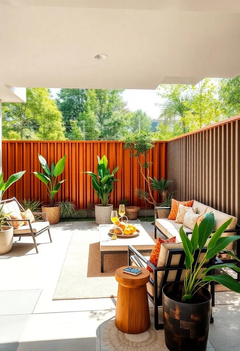 Corrugated Metal Fences: Add an industrial edge with corrugated metal sheets that‌ offer durability ‍and‌ privacy