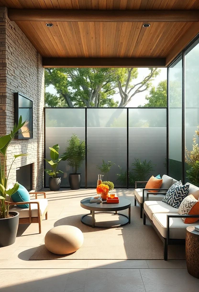 Frosted Glass Panels: introduce sleek, modern‌ privacy with translucent glass⁣ fences that diffuse light