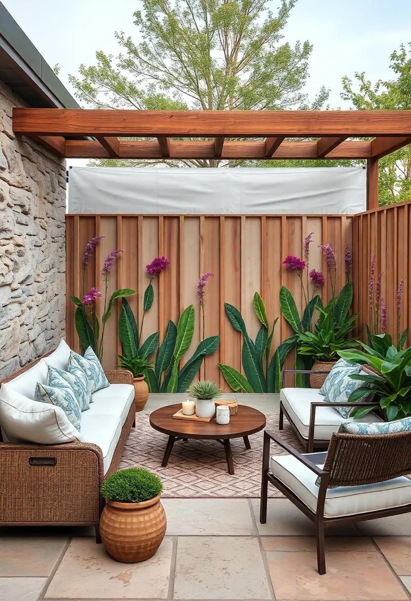 Painted Fence​ Murals:⁤ Transform fences into art pieces that also serve as whimsical privacy⁢ barriers