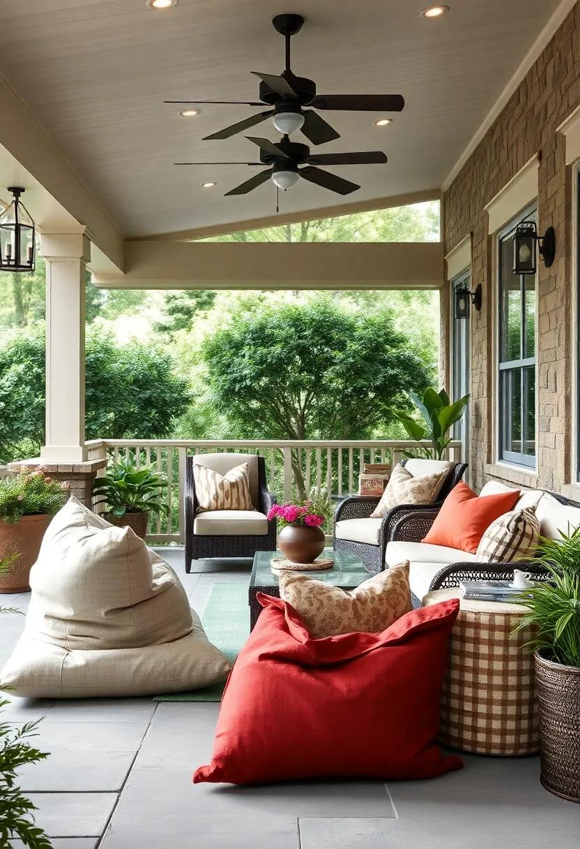 Oversized Floor Pillows in Weather-Resistant Canvas - Great⁣ for ​casual gatherings, offering softness without sacrificing durability