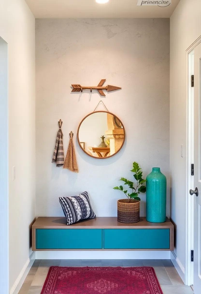 Install ⁢decorative hooks ⁤shaped like branches​ or ‌arrows for a whimsical yet functional⁢ touch that adds personality to your small entryway