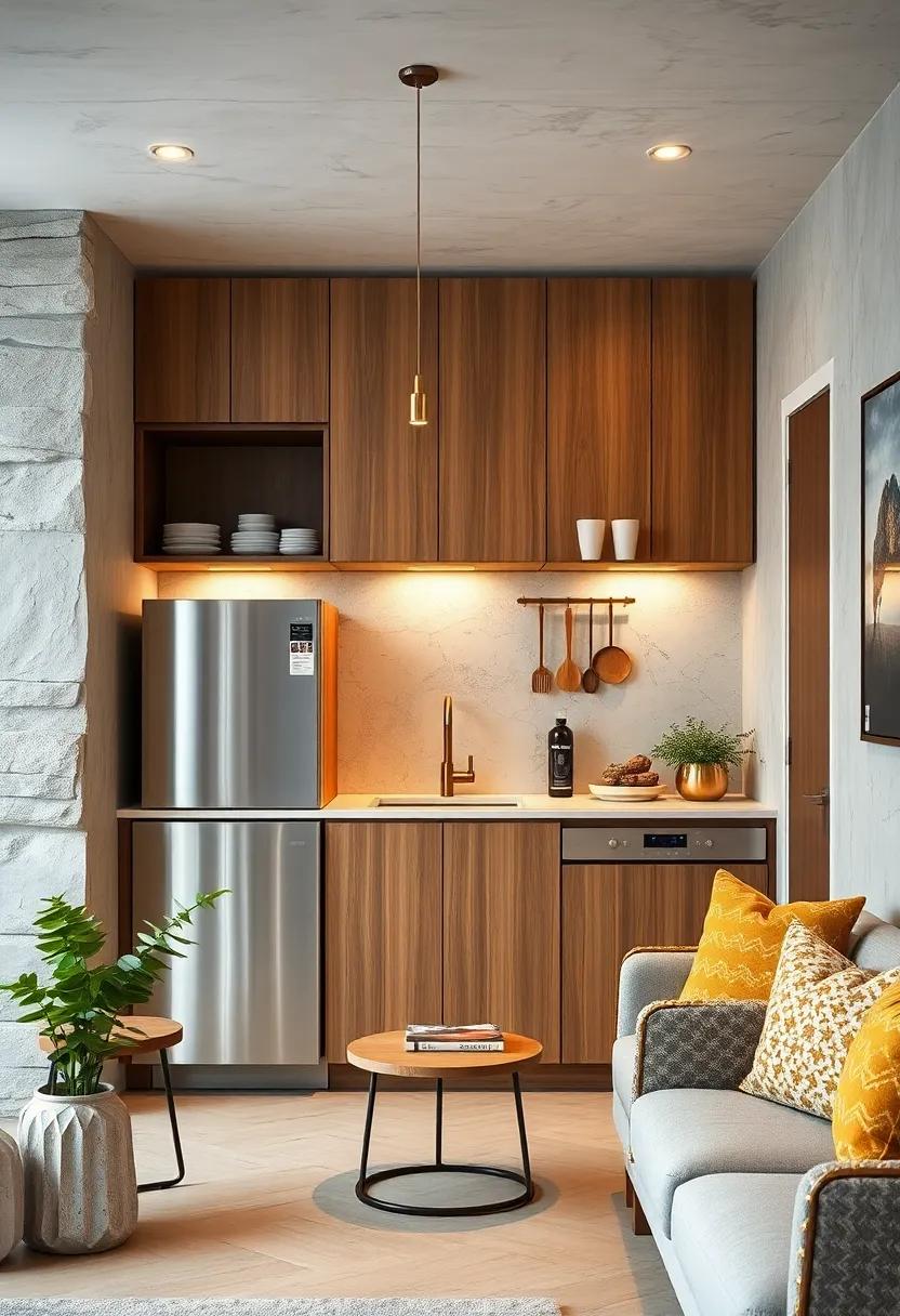 use tension ​rods inside cabinets⁣ to hang cleaning supplies or kitchen tools