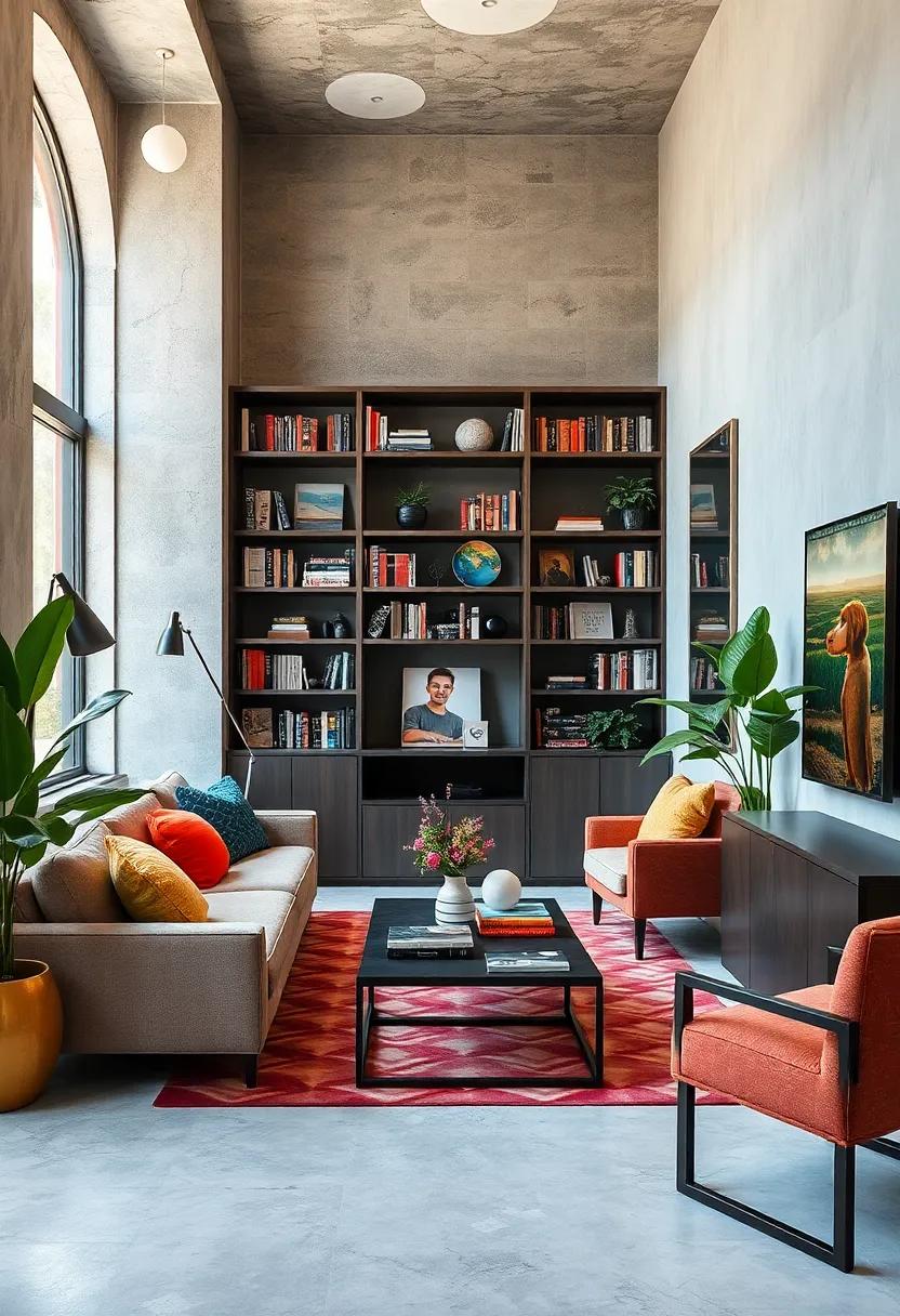 Incorporate⁢ slim,tall⁢ bookcases rather⁣ than wide,bulky ones