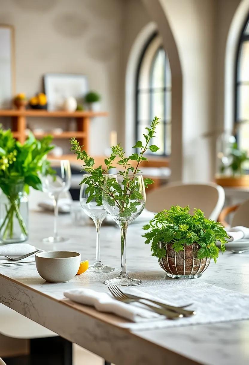 Lemon Balm Lightness:⁤ Adorn glass rim edges‌ with lemon balm sprigs for​ an inviting citrusy aroma and ‌soft greenery