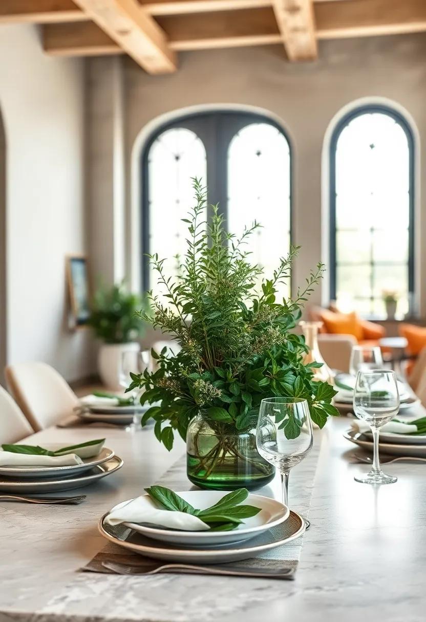 Lovage Layers: Use lovage leaves⁣ sparingly in layered green centerpieces to ‌introduce height ​and a ⁣bold herbal aesthetic