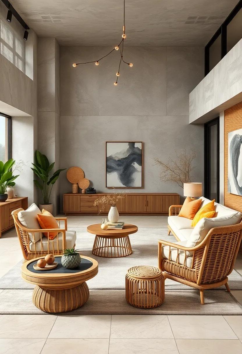 Bamboo furniture ⁢offers a tactile experience, inviting touch and interaction with natural materials