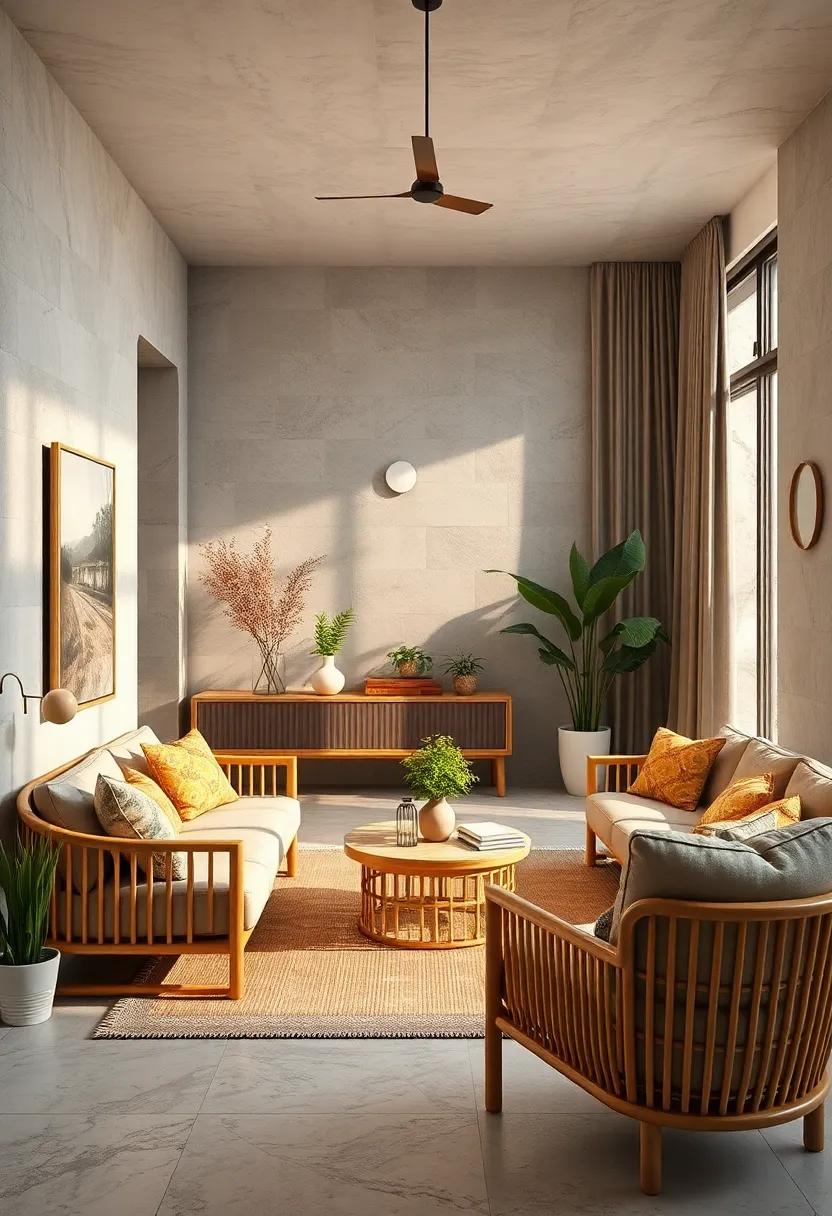 Its light, natural color palette creates an airy and inviting atmosphere