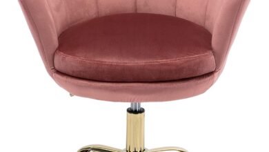 Our Take on the Guyou Blush Pink Velvet Desk Chair’s Charm & Comfort