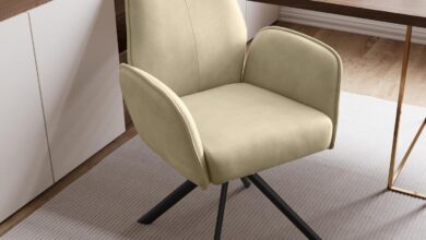 Why We Choose the Jiexi Modern No-Wheel Desk Chair for Every Room