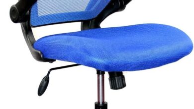 Our Honest Take on the Blue Mesh Task Chair with Flip-Up Arms