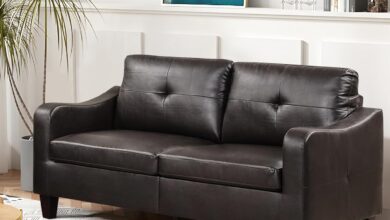 Our Honest Take on the EBELLO Dark Brown Faux Leather Loveseat
