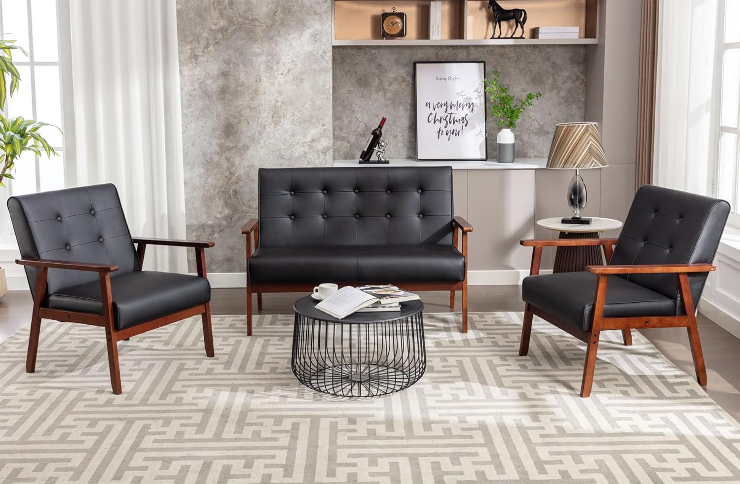 Our Honest Take on the JIASTING Mid Century Loveseat & Chairs Set