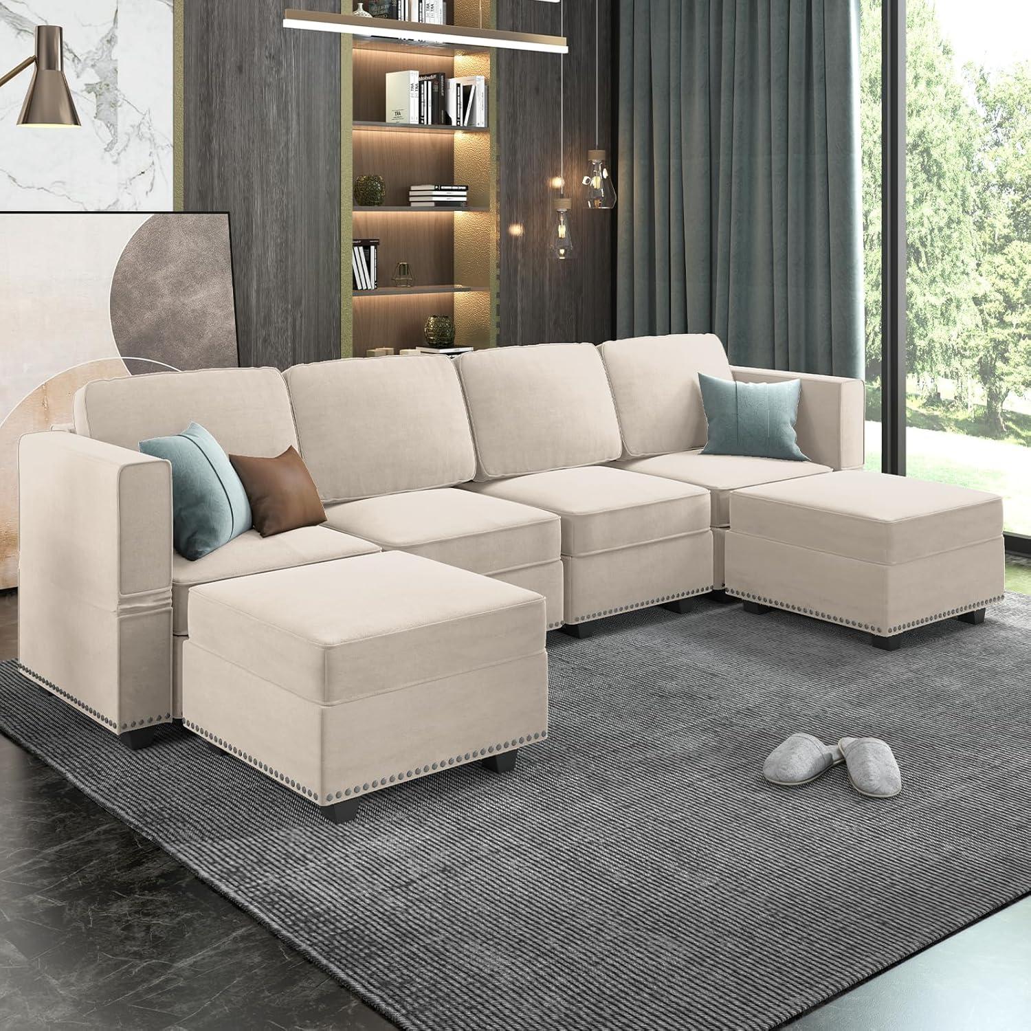 Mjkone U-Shaped Sectional Sofa Review: Comfort Meets Versatility
