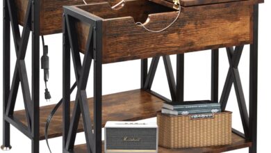 How We Loved the TooCust End Tables with Built-In Charging Power