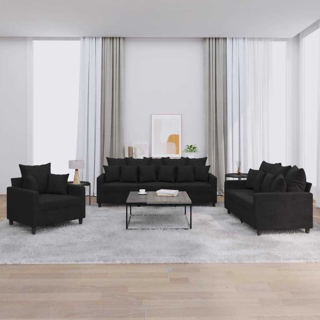 Our Honest Take on the Black Velvet 3-Piece Sofa Set