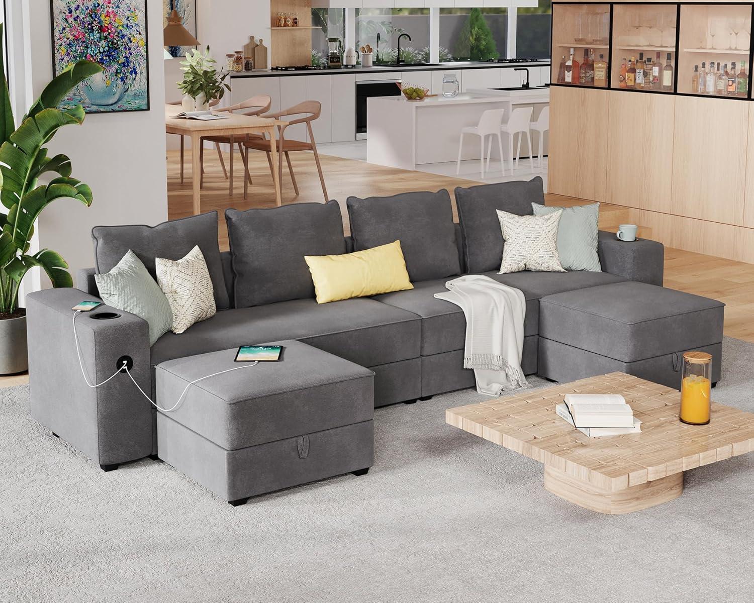 Our Honest Take: PaPaJet Modular Sofa with USB & Storage