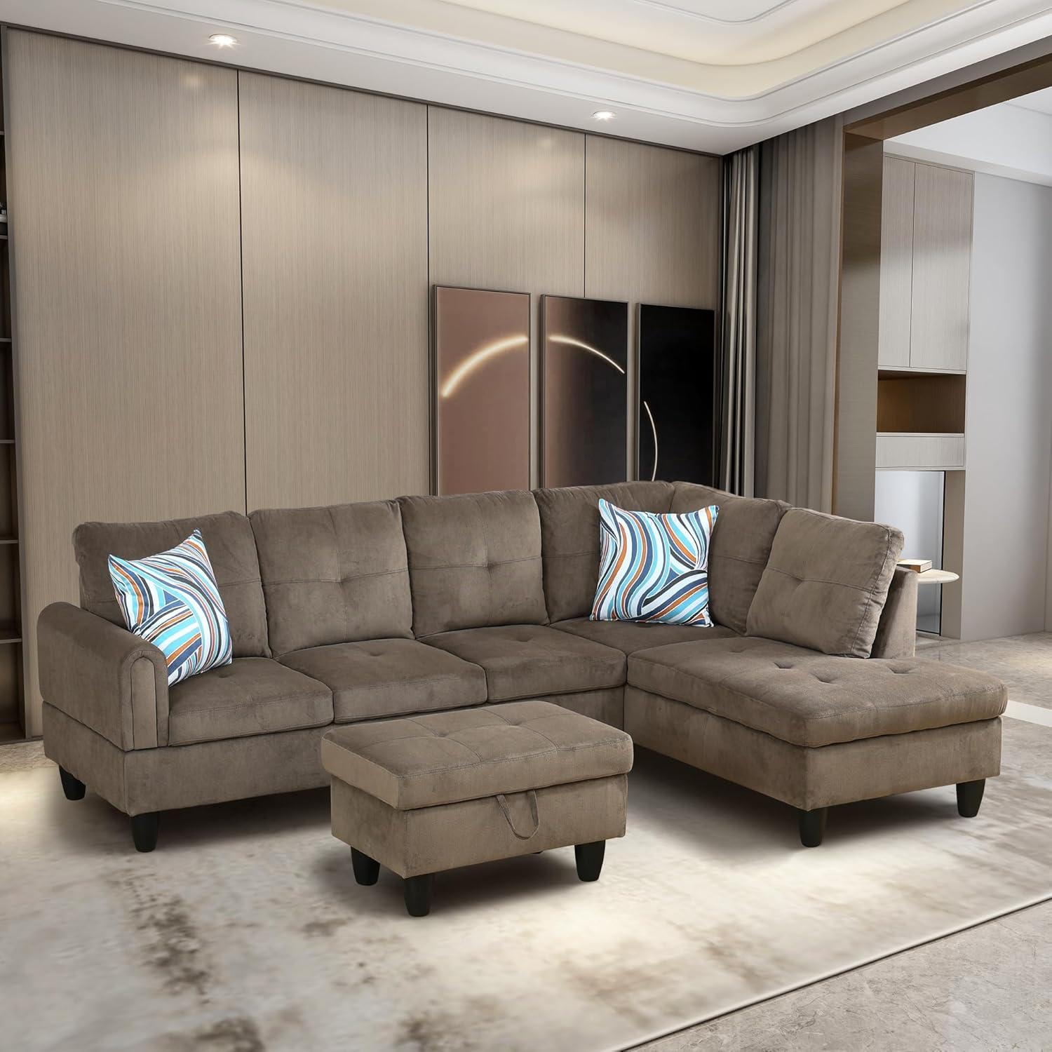 How We Transformed Our Space with the Brown Corduroy Sectional