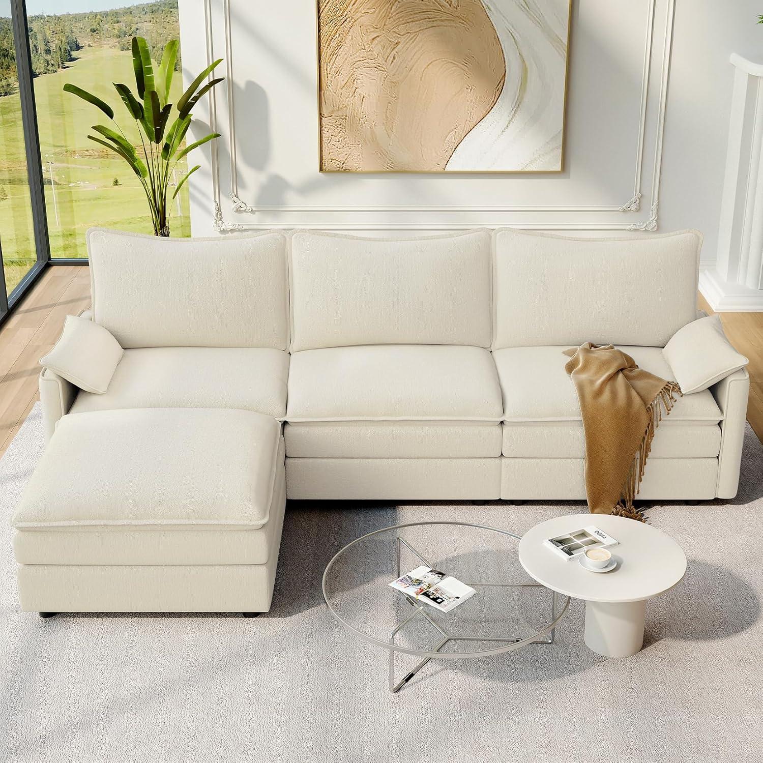 Why We Love the Vesgantti 108″ Modular Cloud Sofa Together