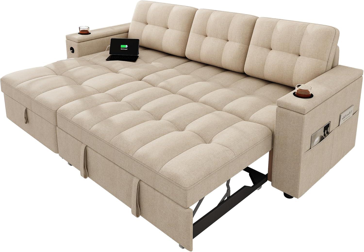Discovering Comfort and Convenience with the YITAHOME L-Shaped Sleeper Sofa
