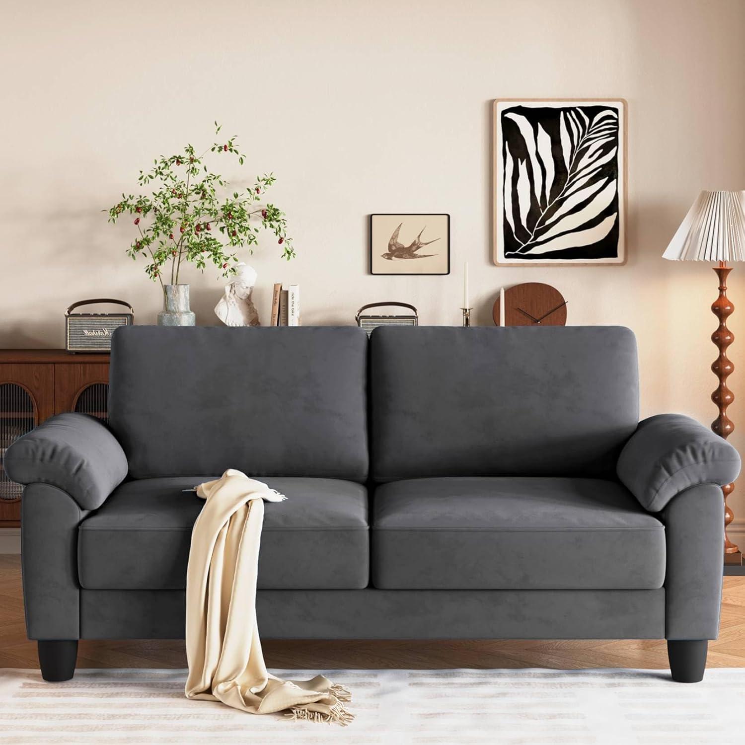 Discovering Comfort and Style: A Deep Velvet Loveseat Perfect for Cozy Spaces