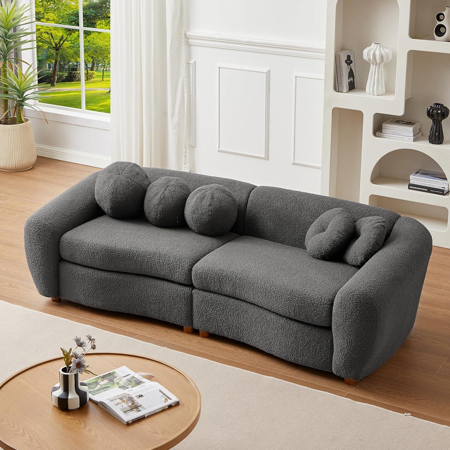 Why the KELRIA Teddy Fabric Loveseat Is a Cozy, Stylish Living Room Upgrade