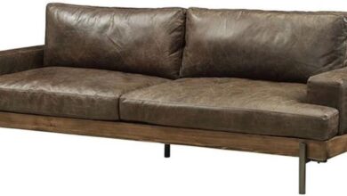 Discovering Comfort and Style with the Acme Silchester Leather Sofa in Oak