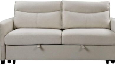 Versatile Beige 3-in-1 Sleeper Loveseat: Comfort and Function Combined