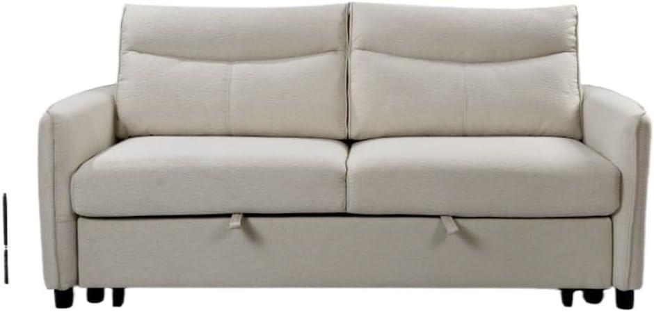 Versatile Beige 3-in-1 Sleeper Loveseat: Comfort and Function Combined