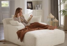 Cozy Corduroy Comfort: Exploring the Versatile 67-Inch Chaise Lounge