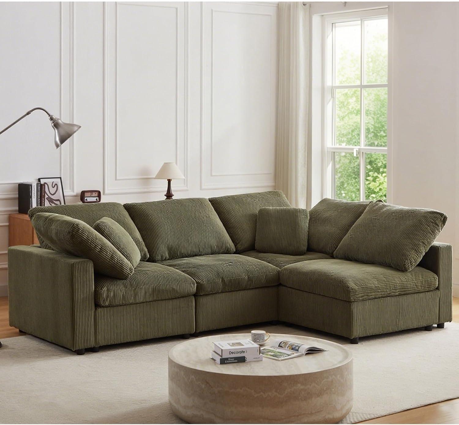 Sprawling Comfort and Style: Exploring a 143″ Oversized Modular Sofa Set