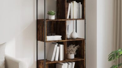 Elevate Your Space with the Sleek and Sturdy Smoked Oak Bookcase