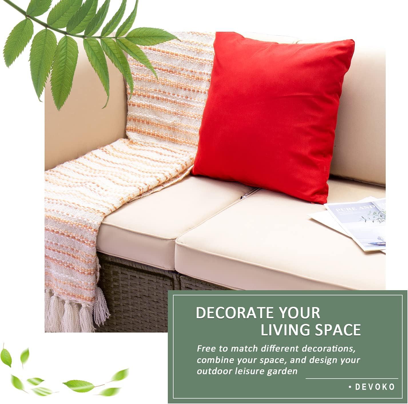 Our Honest ‍Take on Devoko's Versatile Brown Outdoor Sofa Set