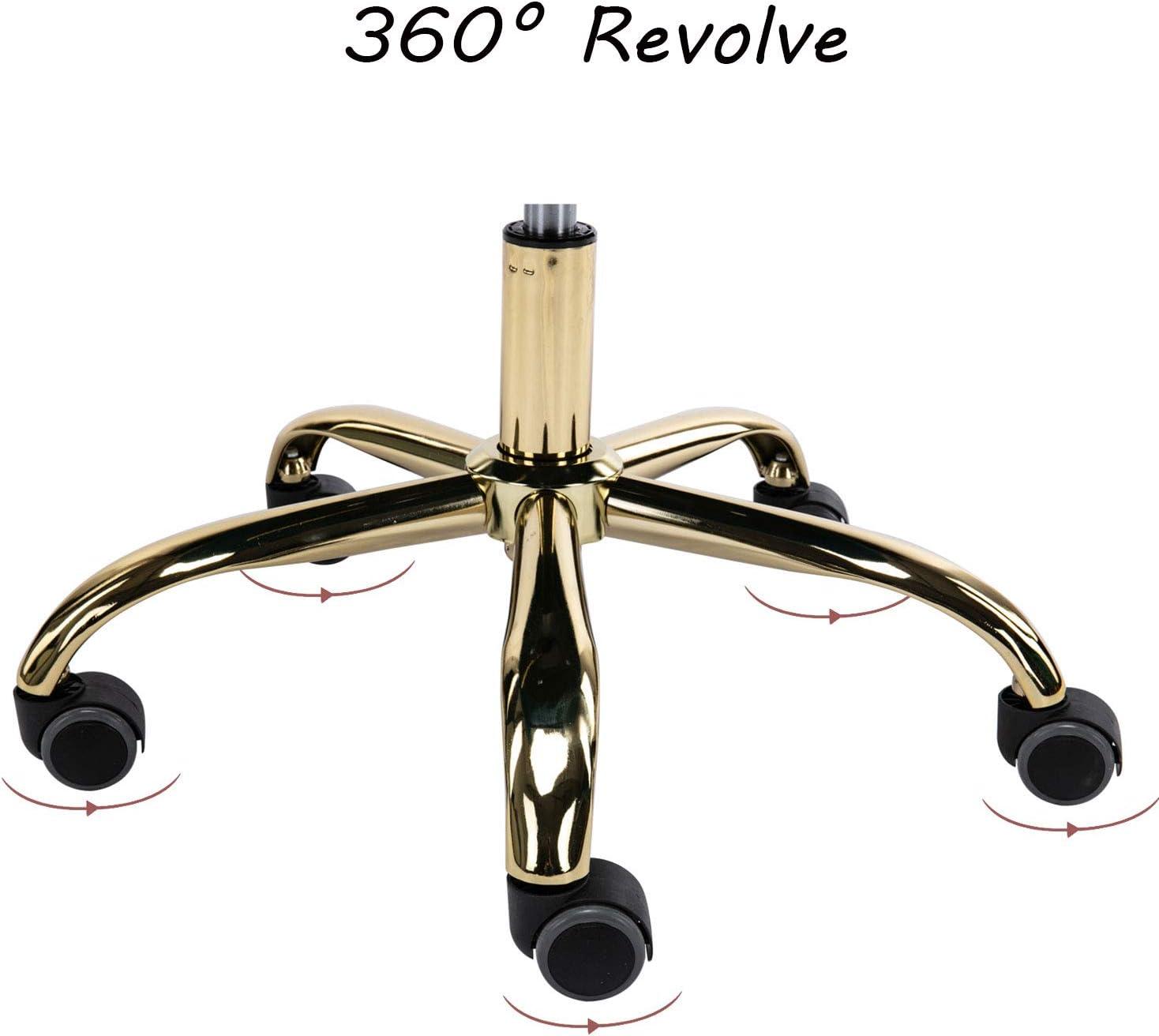 Our Take on the Guyou Blush Pink Velvet Desk Chair's Charm & Comfort